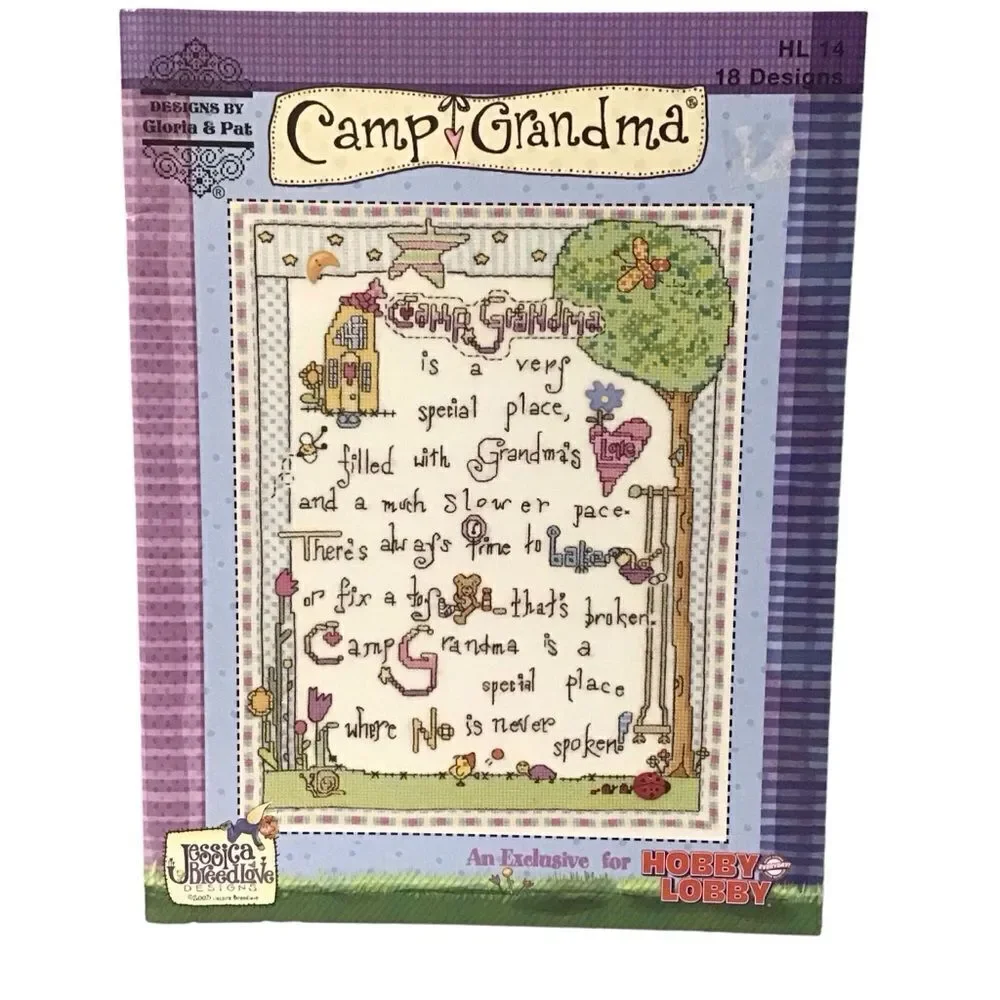 Camp Grandma Cross Stitch Booklet‎